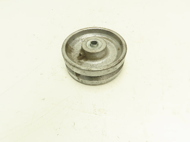 Albion 8x3x3/4" Cast Iron Steel Grooved V-Groove Caster Wheel 8" OD