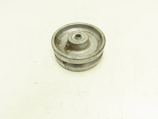 Albion 8x3x3/4" Cast Iron Steel Grooved V-Groove Caster Wheel 8" OD