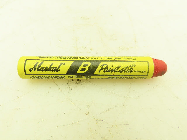 Markal 80222 Marking Stick B Paintstik Red Marker Lot of 24