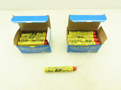 Markal 80222 Marking Stick B Paintstik Red Marker Lot of 24