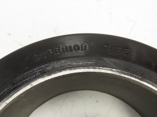 Superior Tire 12x4x8" SF Black Rubber Solid Press-On Forklift Tire  Lot of 2
