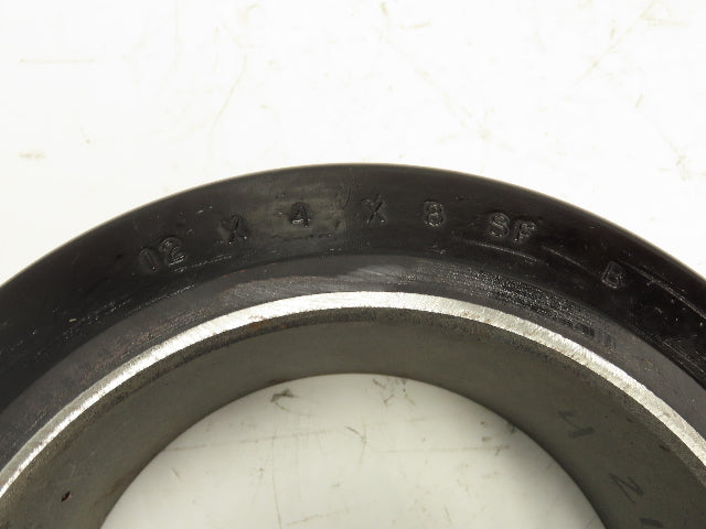 Superior Tire 12x4x8" SF Black Rubber Solid Press-On Forklift Tire  Lot of 2