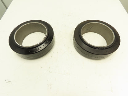 Superior Tire 12x4x8" SF Black Rubber Solid Press-On Forklift Tire  Lot of 2