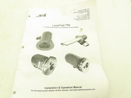 ASI LT80/A/SL/FM LaserTrak Laser Meter Continuous Level Position Transmitter