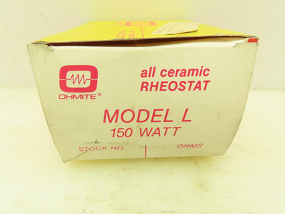 Ohmite RLS10K Model L Rheostat Wirewound Potentiometer Resistor 150W 10k ohm
