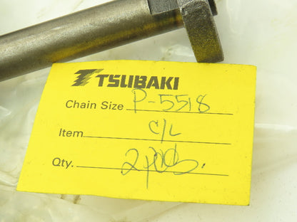Tsubaki P-5518 Steel Attachment Roller Chain w/Connector Links 4" Pitch