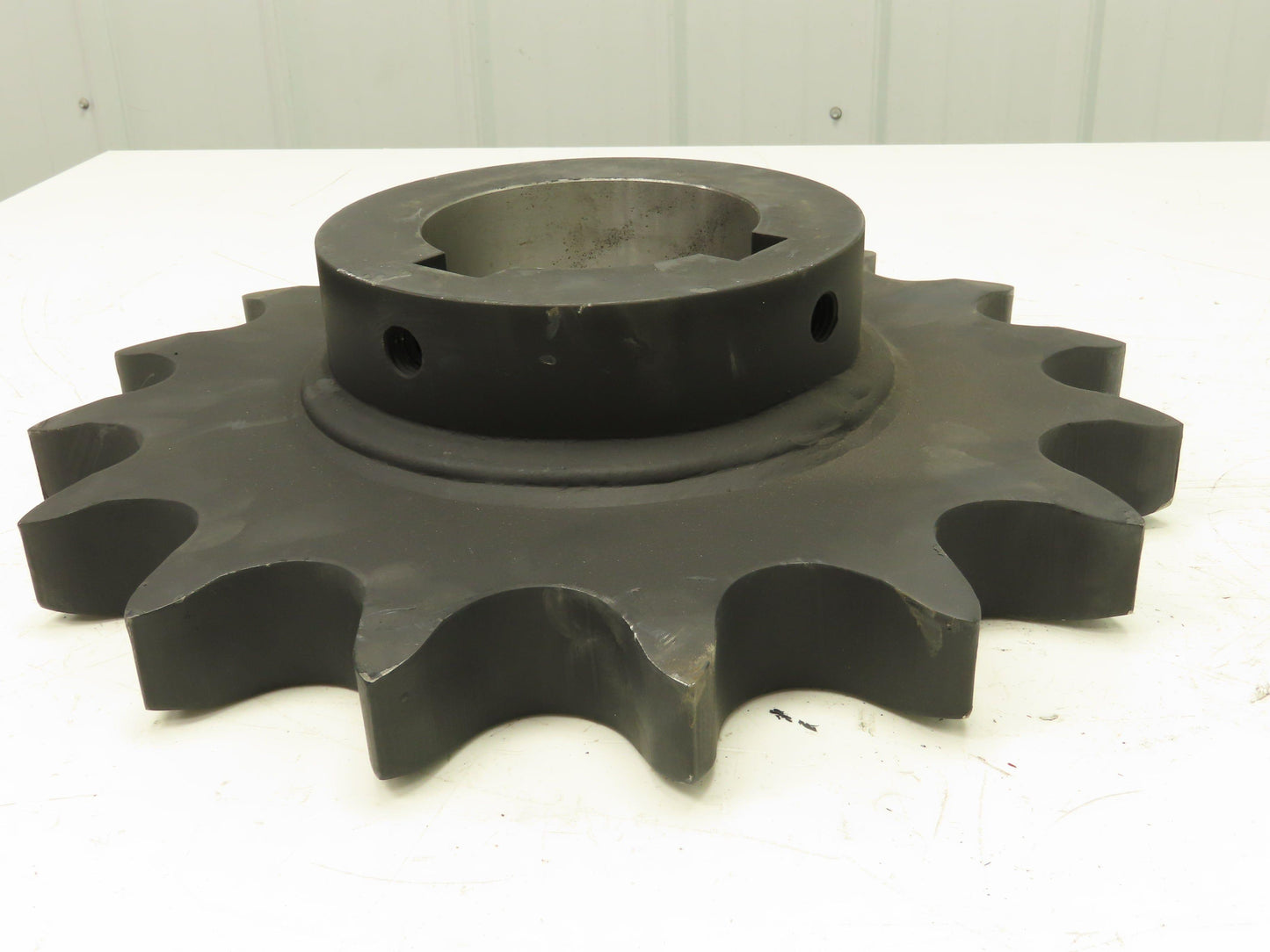 240B16 #240 Steel Roller Chain Sprocket 3" Pitch 16T 4.9" Keyed Bore