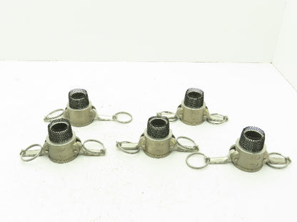 12-B Camlock 1-1/4" Stainless Cam & Groove Female Coupling x Male NPT  Lot of 5