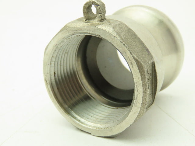 12A Camlock 1-1/4" Stainless Cam & Groove Male Coupling x Female NPT  Lot of 5