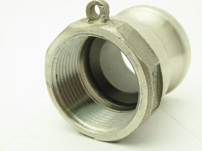 12A Camlock 1-1/4" Stainless Cam & Groove Male Coupling x Female NPT  Lot of 5