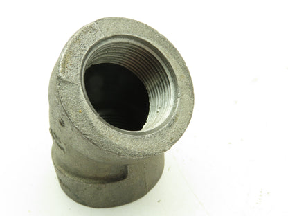 Class 300 Malleable Iron Black Pipe 45° Elbow 1-1/4" Female NPT  Lot of 8