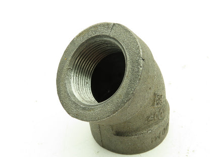 Class 300 Malleable Iron Black Pipe 45° Elbow 1-1/4" Female NPT  Lot of 8