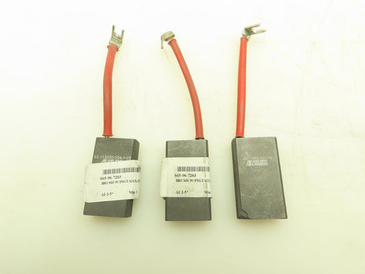 Helwig 73F123D19 P&H Carbon Brush 1/2 x 1-1/8 x 2" Motor Brushes Lot of 3