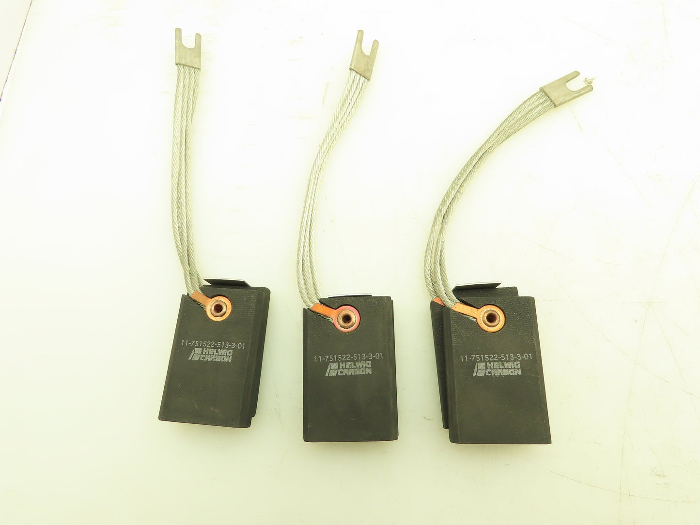 Helwig Carson E35 Carbon Motor Brushes 2 Wafer 3/4x1-1/2x2-1/4" Lot of 3