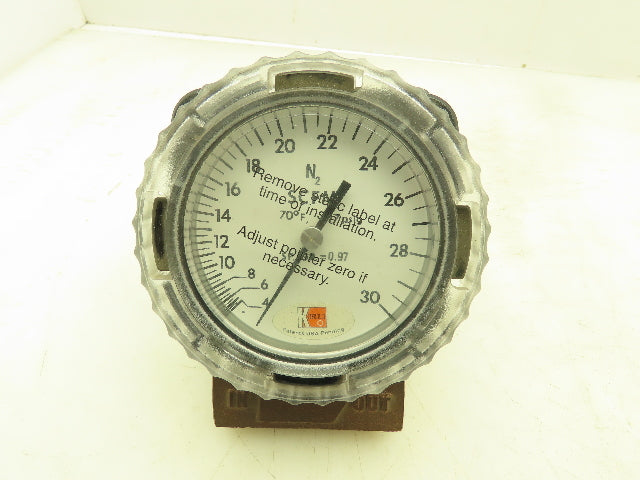 Kobold RCM-9106 Direct Reading Flowmeter 4-30 SCFM 1/2" NPT Bronze