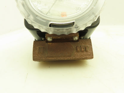 Kobold RCM-9106 Direct Reading Flowmeter 4-30 SCFM 1/2" NPT Bronze