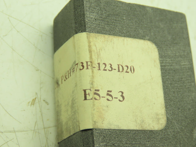 P&H 73F-123-D20 Carbon Motor Brushes 3/4x1-1/2x2-1/2" Lot of 2