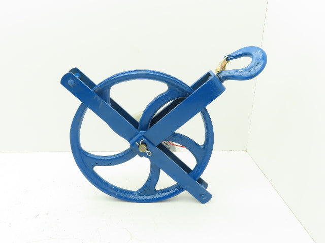 Campbell 3061V Gin Wheel Roofer's Block 12" Pulley Sheave Roller Bushed 1000Lb
