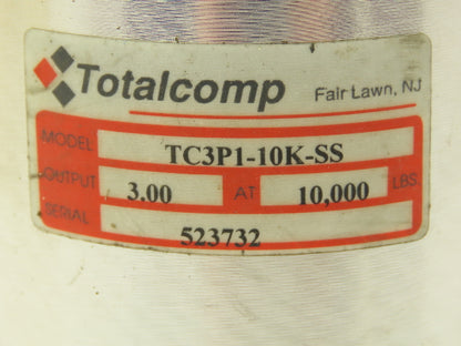 Totalcomp TC3P1-10K-SS Loadcell Canister 10000 LBS Stainless Steel 3-1/2" OD
