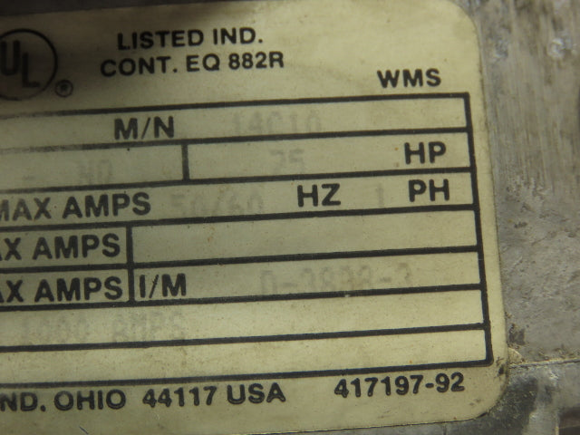 Baldor MIHPAK Plus DC Motor Drive Input 115V Output 90VDC 2.5A