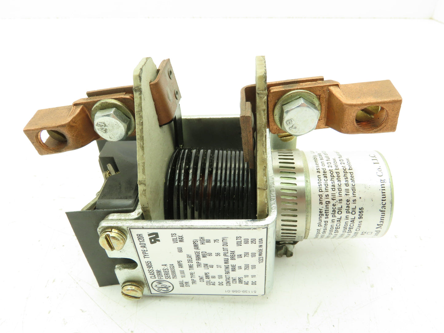 P&H EC&M A0120R Magnetic Overload Dashpot Relay 600V Ser A