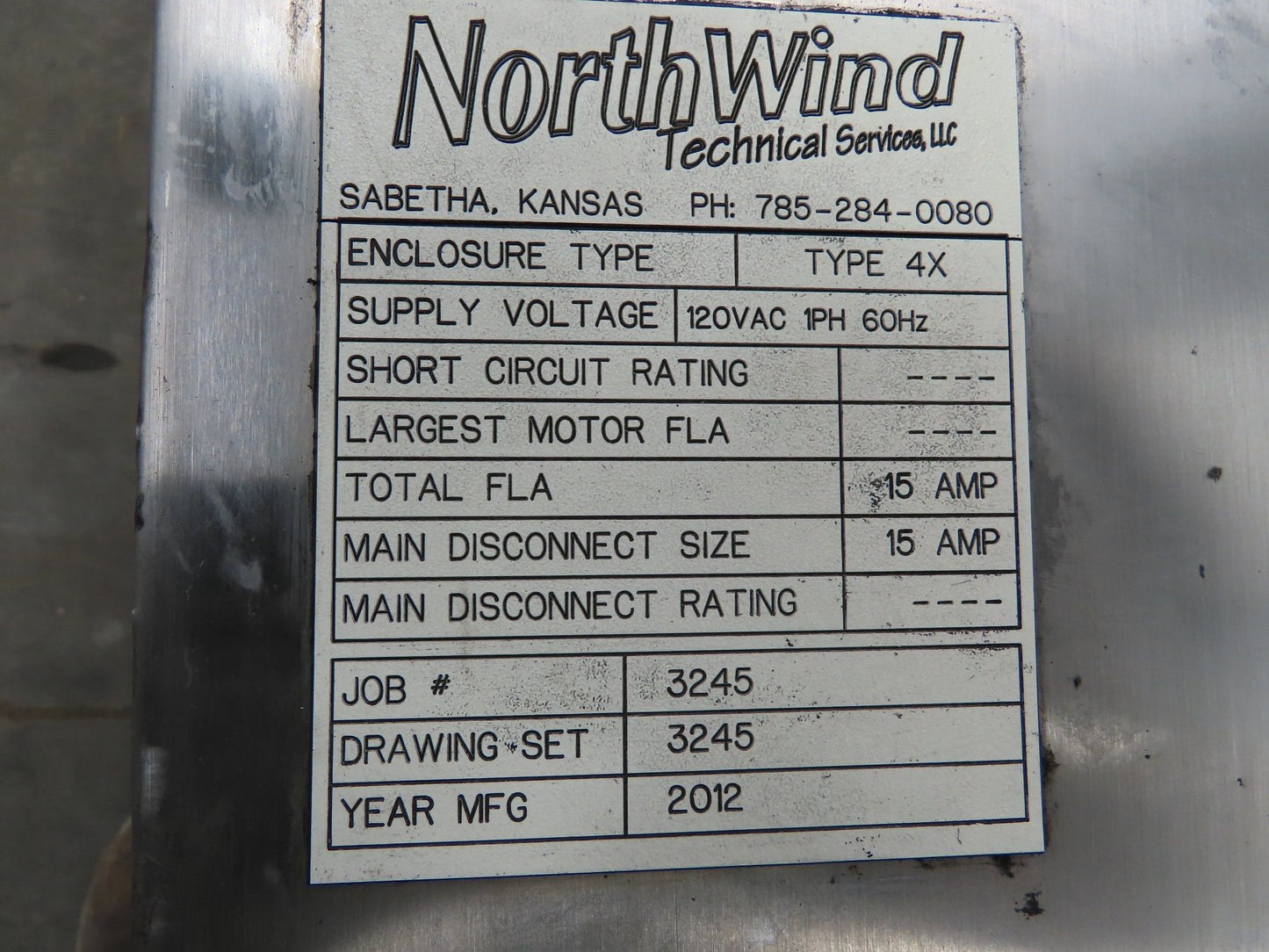 Hoffman CSD423610SSR Electrical Enclosure 42x36x10" SS Terminal Block Backplate