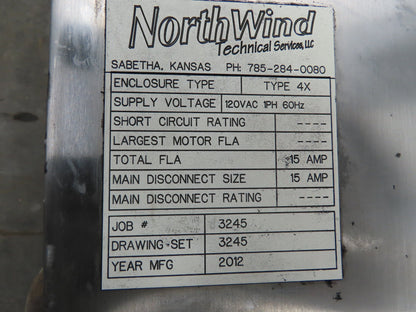 Hoffman CSD423610SSR Electrical Enclosure 42x36x10" SS Terminal Block Backplate