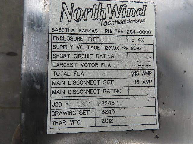 Hoffman CSD423610SSR Electrical Enclosure 42x36x10" SS Terminal Block Backplate