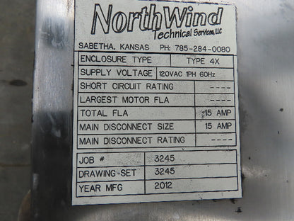 Hoffman CSD423610SSR Electrical Enclosure 42x36x10" SS Terminal Block Backplate