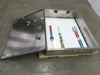 Hoffman CSD423610SSR Electrical Enclosure 42x36x10" SS Terminal Block Backplate