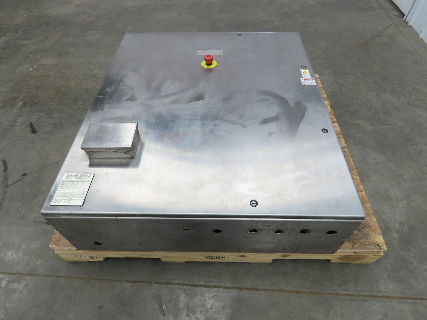 Hoffman CSD423610SSR Electrical Enclosure 42x36x10" SS Terminal Block Backplate