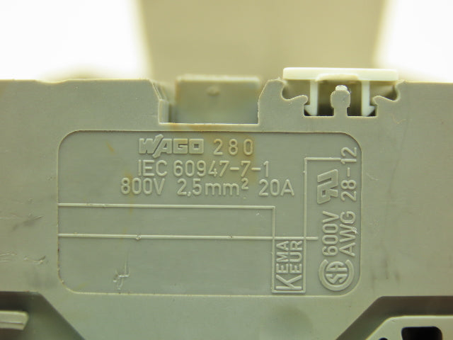 Weidmuller Terminal Blocks 300V 25A Lot Of 29 Wago 280 Push In Lot of 19