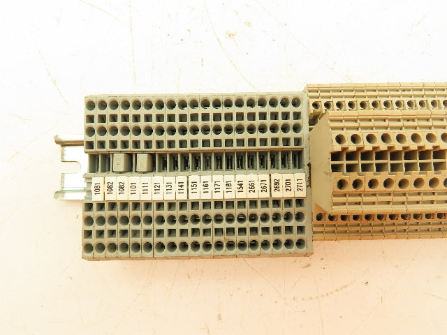 Weidmuller Terminal Blocks 300V 25A Lot Of 29 Wago 280 Push In Lot of 19