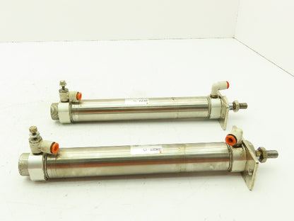 SMC CDM2B32-175 Pneumatic Air Cylinder 32MM Bore 175MM Stroke Lot of 2
