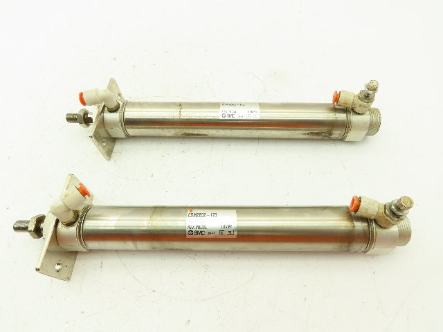 SMC CDM2B32-175 Pneumatic Air Cylinder 32MM Bore 175MM Stroke Lot of 2