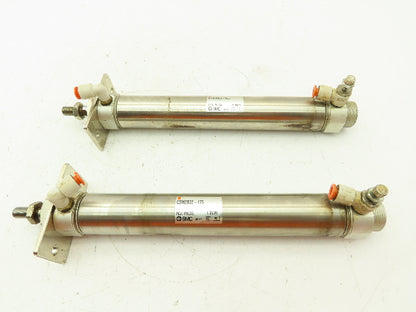 SMC CDM2B32-175 Pneumatic Air Cylinder 32MM Bore 175MM Stroke Lot of 2