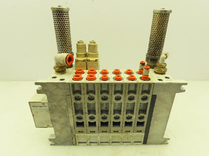 SMC Pneumatic Spool Valve Block Manifold Single Double Acting Regulator