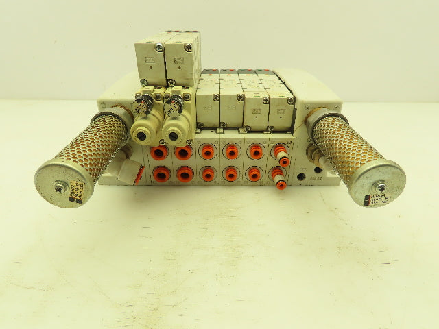 SMC Pneumatic Spool Valve Block Manifold Single Double Acting Regulator