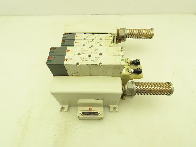 SMC Pneumatic Spool Valve Block Manifold Single Double Acting Regulator