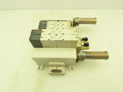 SMC Pneumatic Spool Valve Block Manifold Single Double Acting Regulator