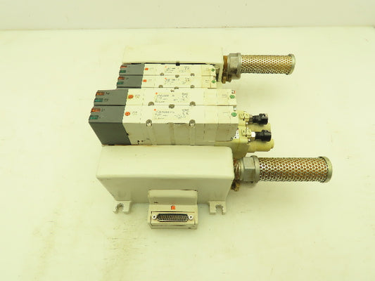 SMC Pneumatic Spool Valve Block Manifold Single Double Acting Regulator