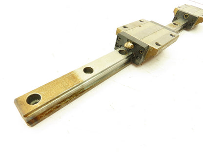 THK SHS25 Linear Guide Rail Caged Ball Bearing 2-Block Unit 20"