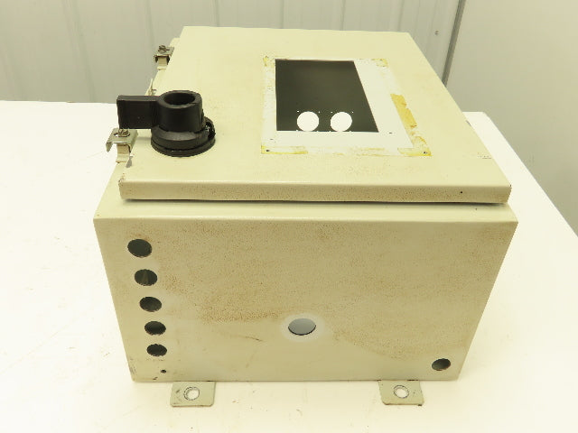 SCE 72-2349-10 Electrical Enclosure 20x16x10" Disconnect Hinged Door Backplate