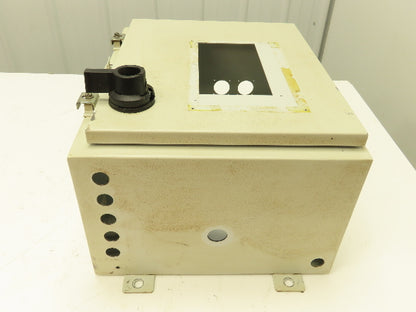 SCE 72-2349-10 Electrical Enclosure 20x16x10" Disconnect Hinged Door Backplate