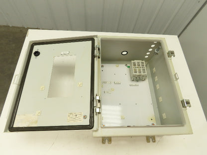 SCE 72-2349-10 Electrical Enclosure 20x16x10" Disconnect Hinged Door Backplate