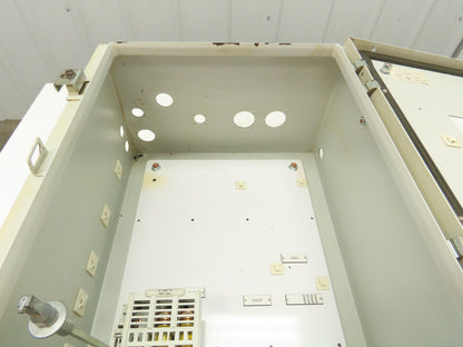 SCE 72-2349-10 Electrical Enclosure 20x16x10" Disconnect Hinged Door Backplate