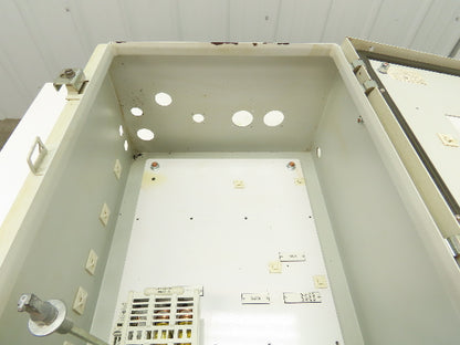 SCE 72-2349-10 Electrical Enclosure 20x16x10" Disconnect Hinged Door Backplate