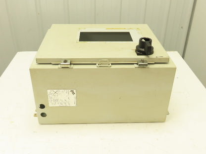 SCE 72-2349-10 Electrical Enclosure 20x16x10" Disconnect Hinged Door Backplate