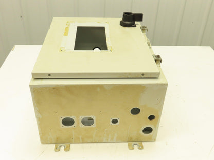 SCE 72-2349-10 Electrical Enclosure 20x16x10" Disconnect Hinged Door Backplate