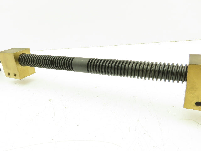 Manual Handwheel Linear Guide Bearing Block Ball Screw 20mm Dia 4mm Lead 20"L